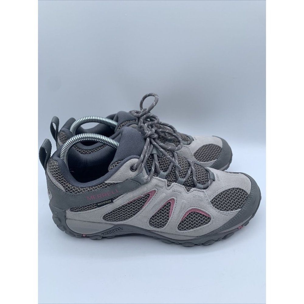Merrell Womens Yokota 2  Waterproof Hiking Shoes Paloma Gray J034212 Size 9